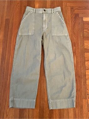 Abercrombie & Fitch Olive Green Utility Chinos